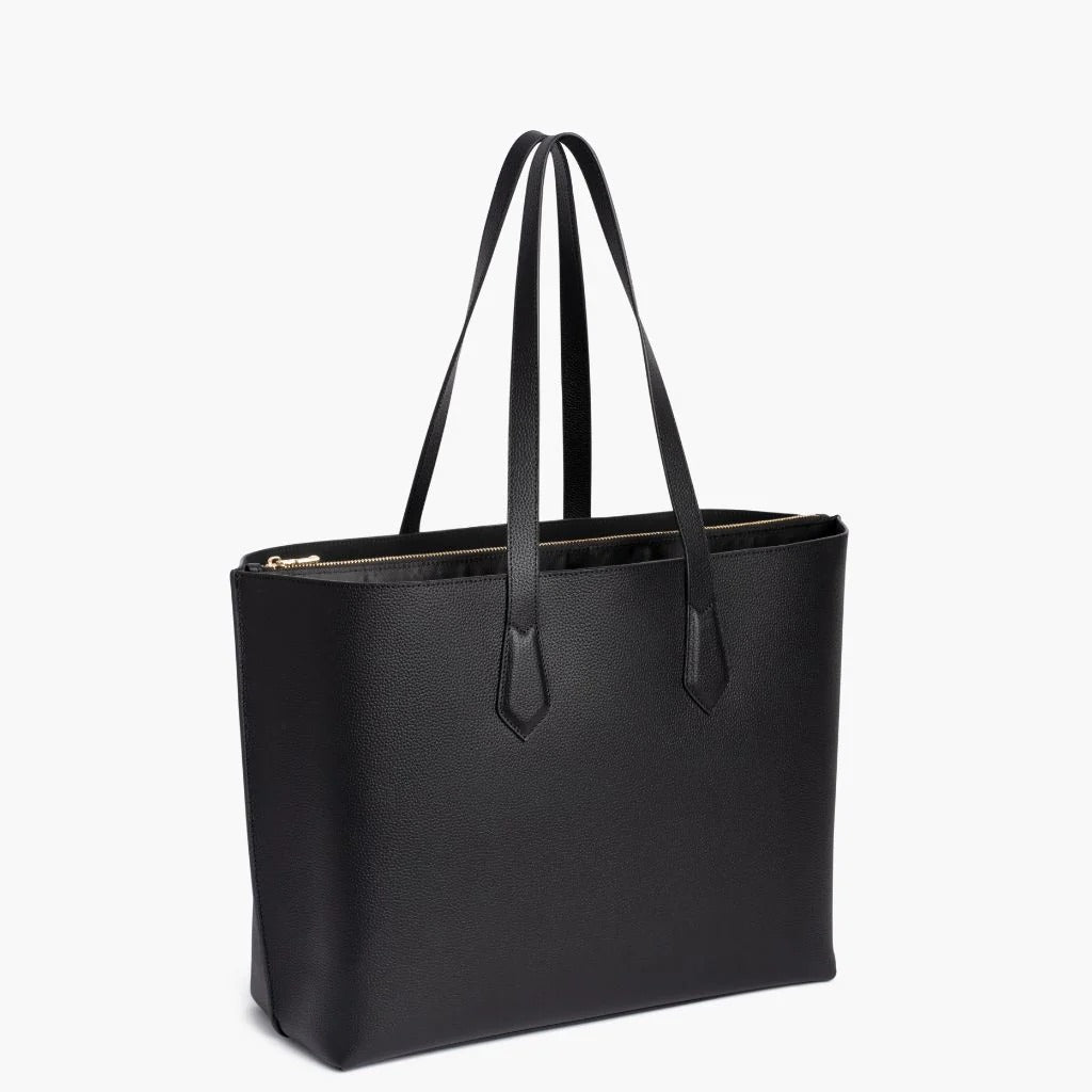 Grain Leather Commuter Tote Bag