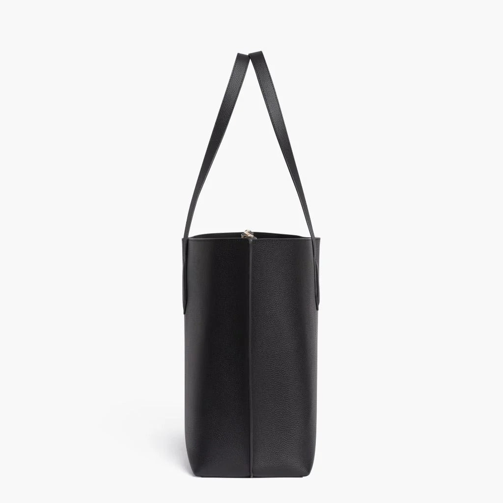 Grain Leather Commuter Tote Bag