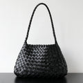 Hand Woven Cowhide Shoulder Tote Bag