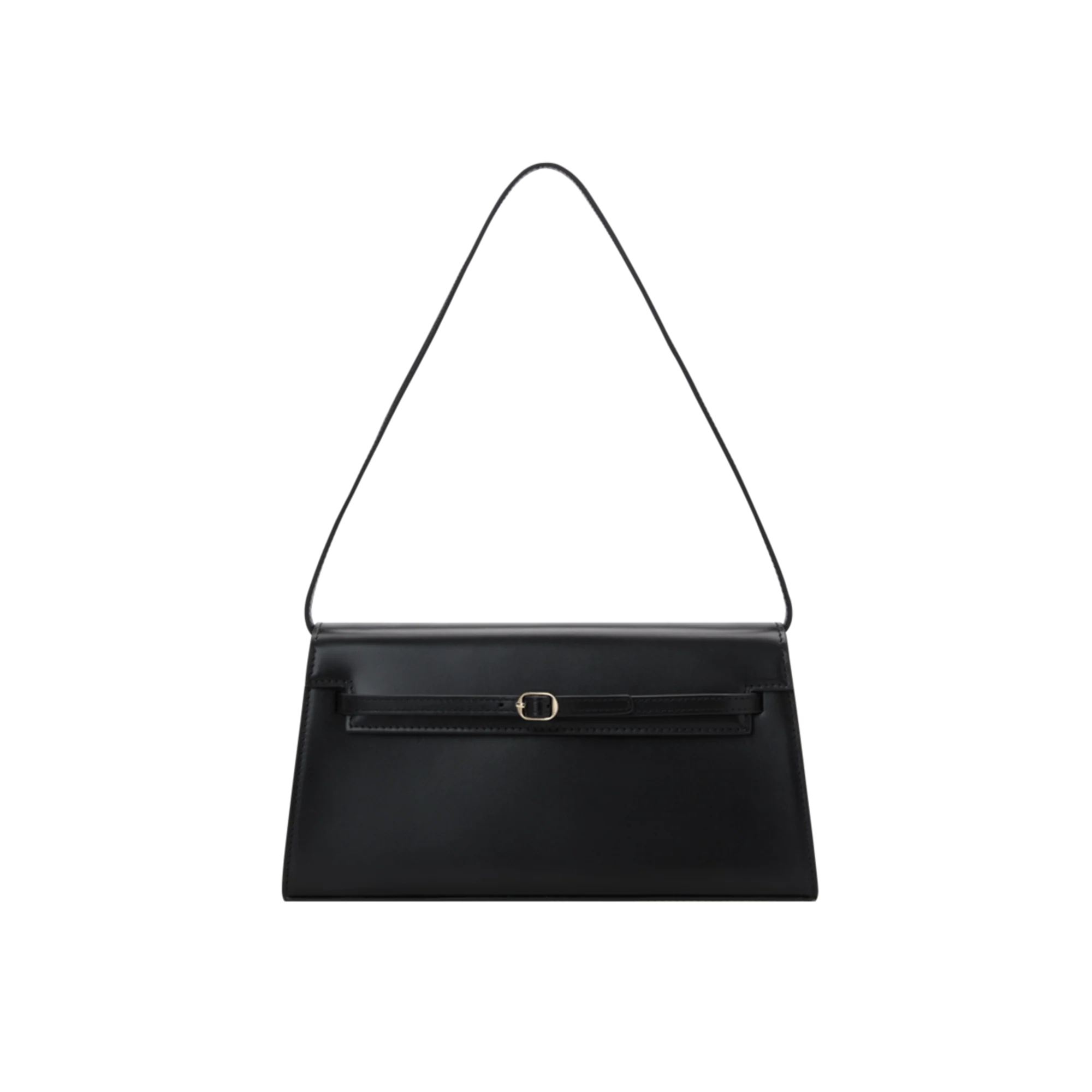 Leather Baguette Underarm Bag