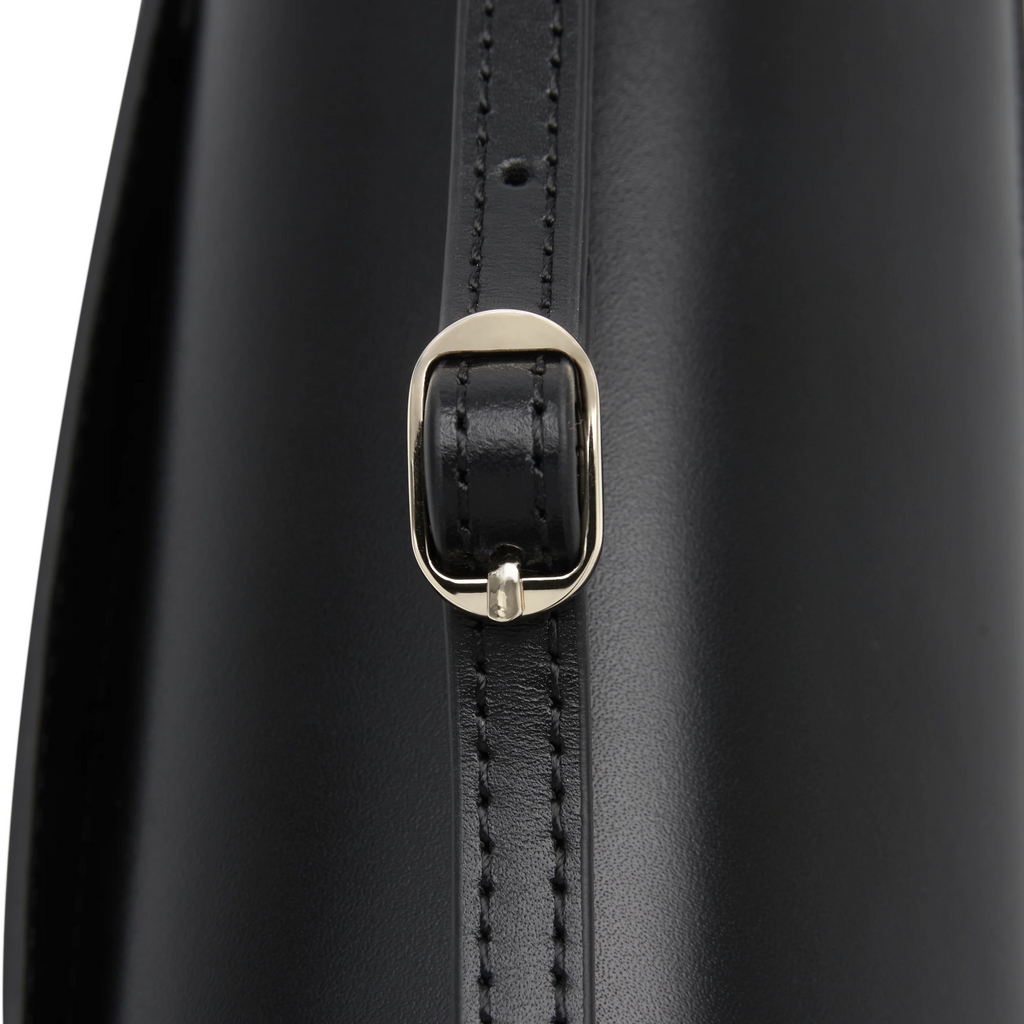 Leather Baguette Underarm Bag