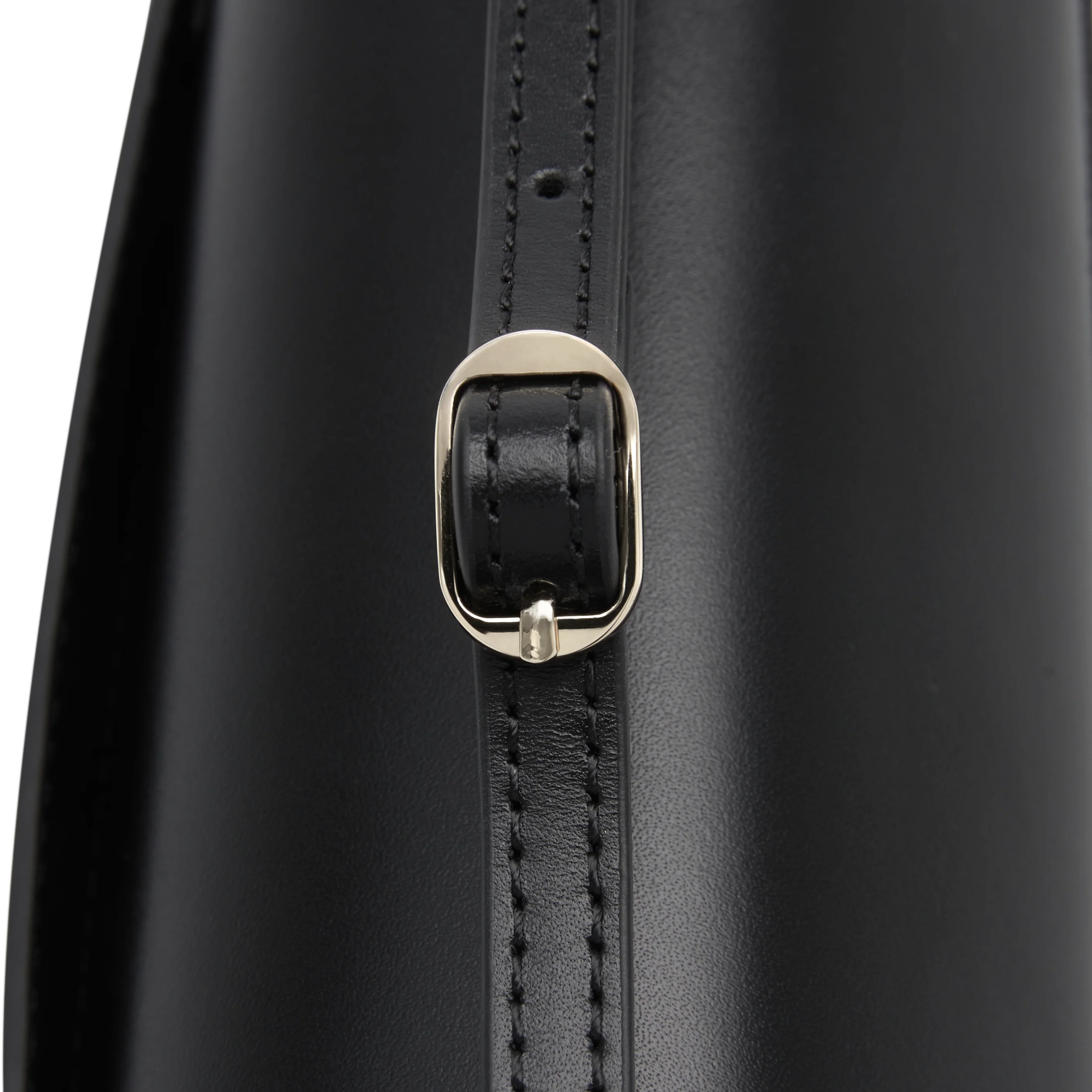 Leather Baguette Underarm Bag