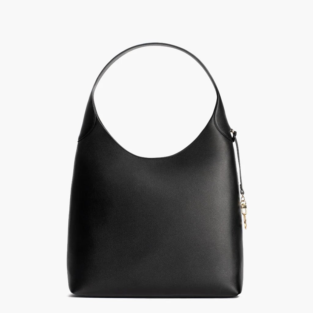 Minimalist Smooth Cowhide Underarm Tote Bag