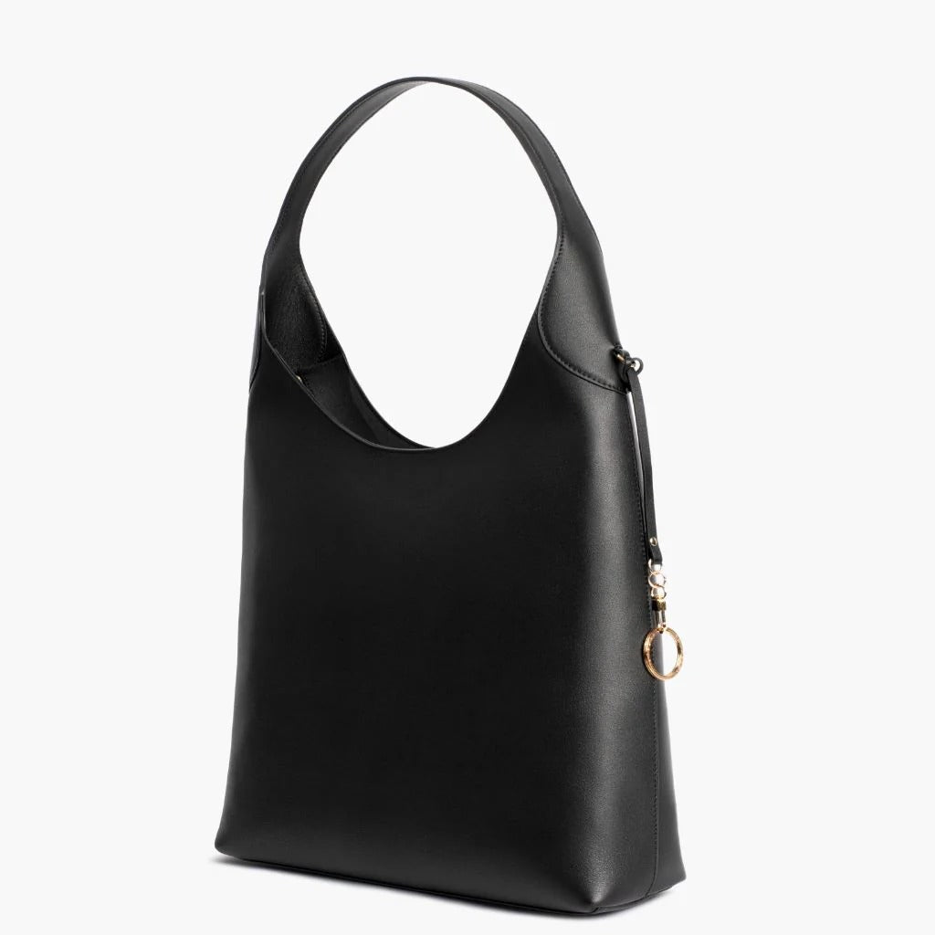 Minimalist Smooth Cowhide Underarm Tote Bag