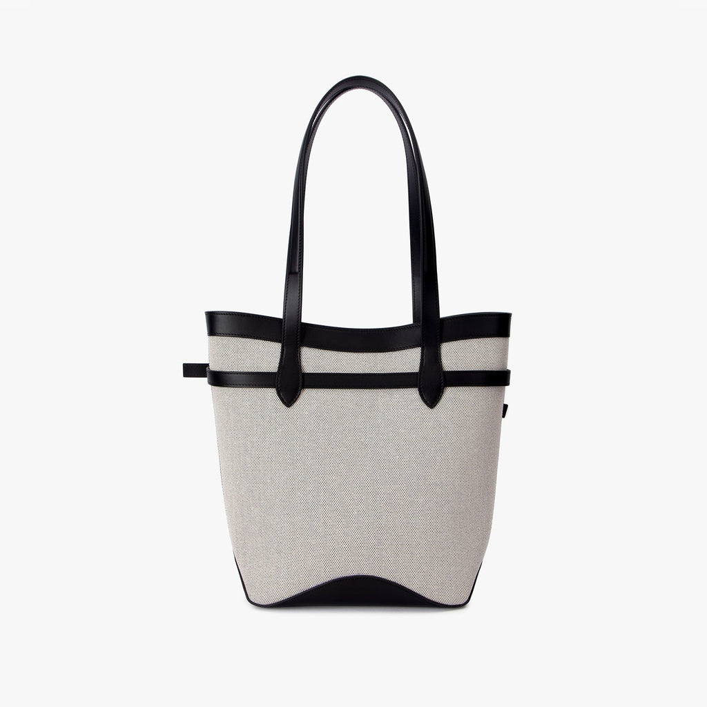 Patchwork Leather Drawstring Bucket Tote Bag