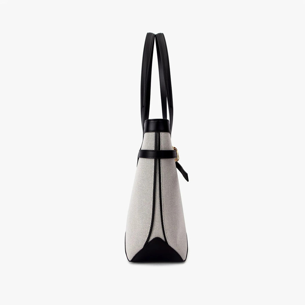 Patchwork Leather Drawstring Bucket Tote Bag