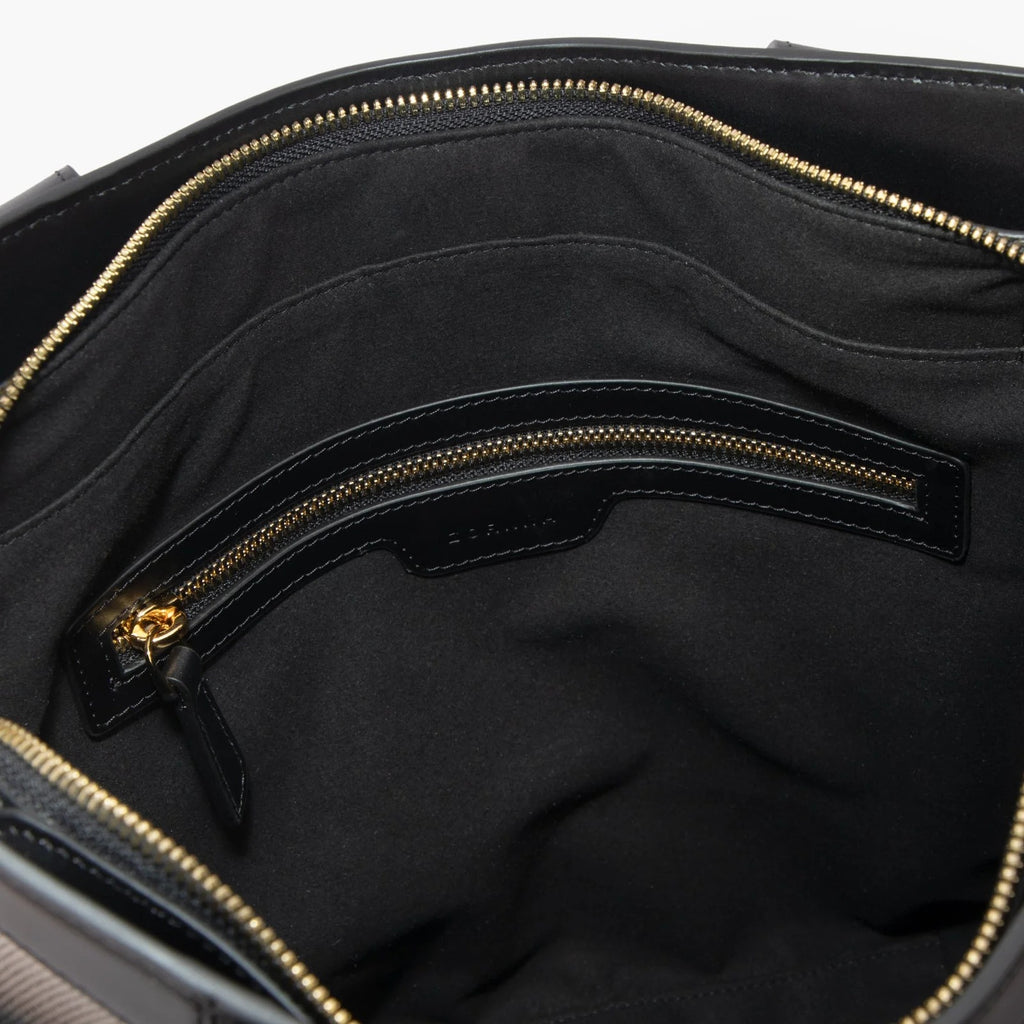 Patchwork Leather Drawstring Bucket Tote Bag